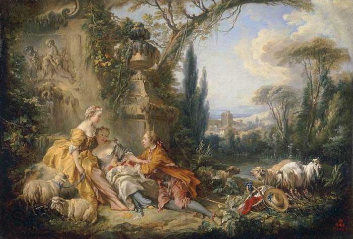 Francois Boucher Charms of Country Life France oil painting art